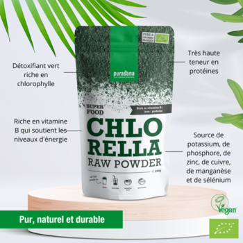 PURASANA POUDRE DE CHLORELLA 200G REF PURASU12
