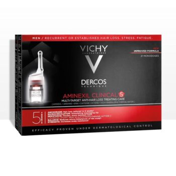 VICHY DERCOS AMINEXIL CLINICAL 5 HOMME SOIN TRAITANT ANTI-CHUTE B21 MONODOSES