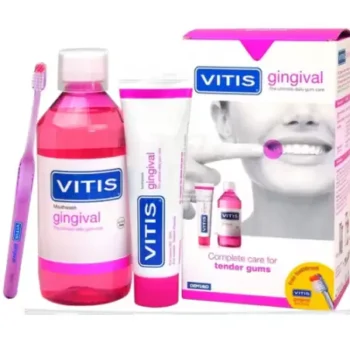 VITIS PACK GINGIVAL BAIN DE BOUCHE 500ML + DENTIFRICE + BROSSE A DENTS