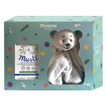Mustela Coffret musti bébé eau soin parfumée 50ml + peluche