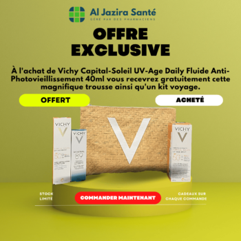 Vichy Pack Capital-Soleil UV-Age Daily Fluide Anti-Photovieillissement 40ml+15ml | Minéral 89 Sérum Booster 10ml + Trousse Offerte
